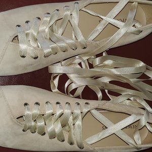 Lace Up Ballerina Style Shoe